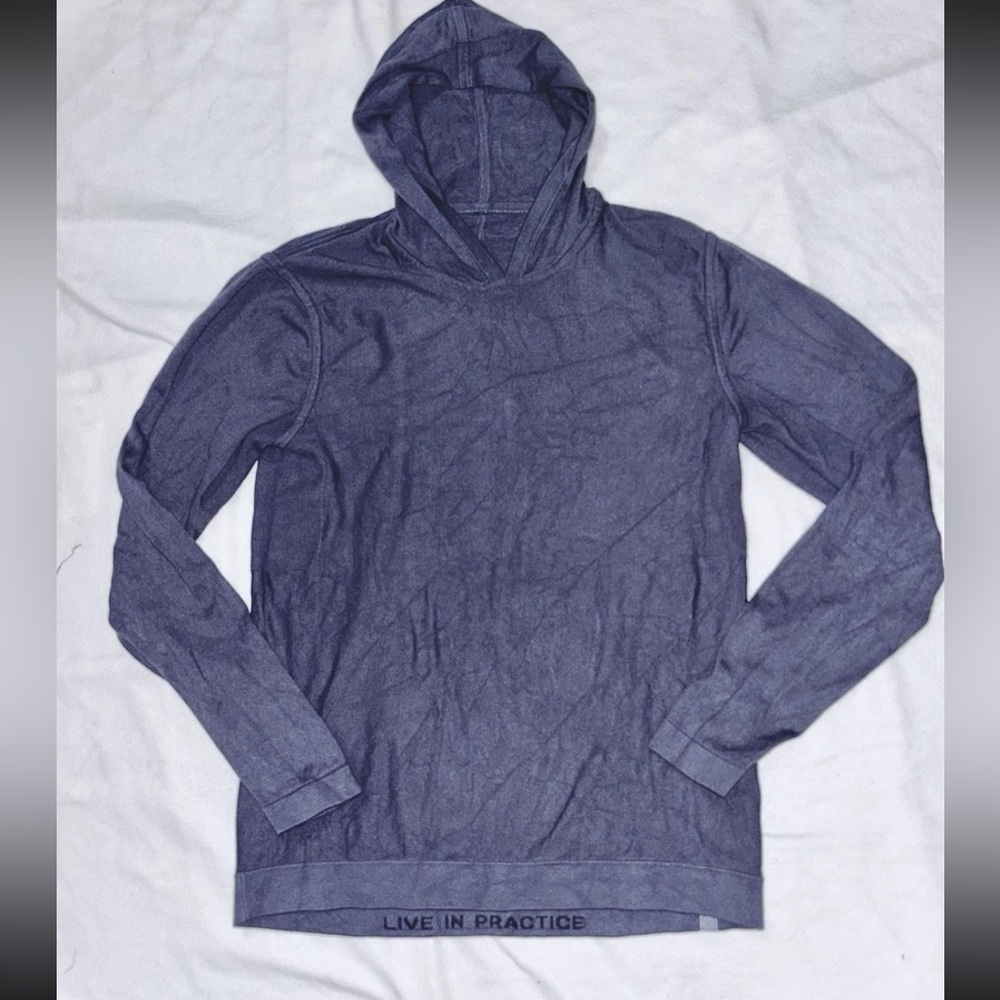 Lululemon Mens Live In Practice Lightweight hoodie Sz Lg Jersey Knit Gorpcore